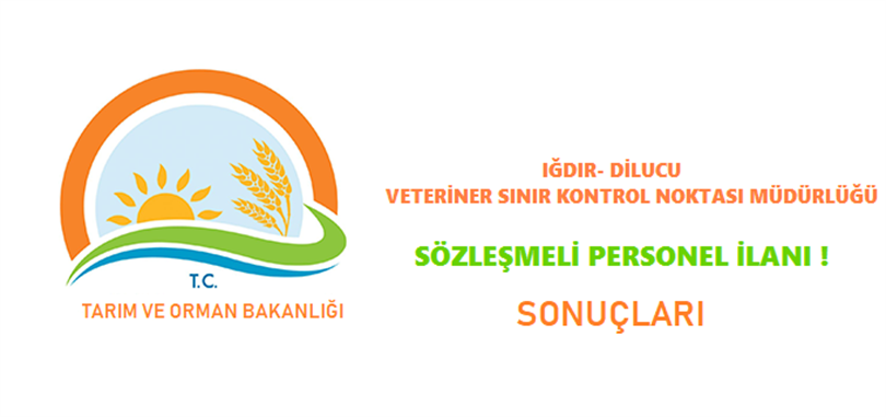 Müdürlüğümüze Sözleşmeli (Veteriner Hekim) Personel Alımı Duyurusu