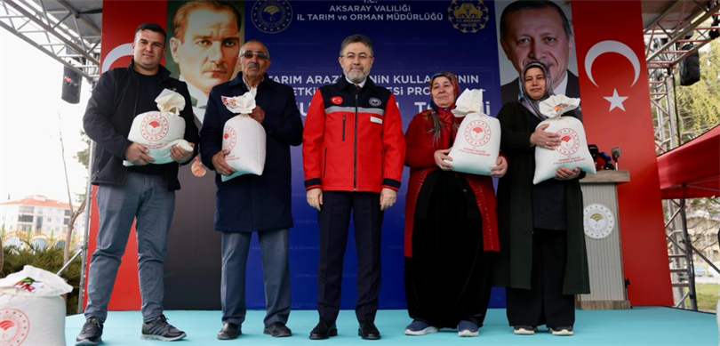 TARIM VE ORMAN BAKANI YUMAKLI, AKSARAY'DA TOHUM TEMİN TÖRENİ'NDE KONUŞTU